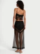 Жіночий комплект (топ + спідниця) Victoria's Secret Rose Lace Cami & Skirt Set XS (Чорний) - изображение 2