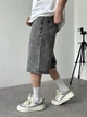 Мужские джинсовые шорты GF Baggy 30 серые - изображение 3