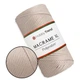 Пряжа Hobby Trend Macrame XL, світло-бежевий №030, поліефірний шнур для макраме 3 мм, 250 г/130 м, для в'язання сумок, кошиків та декору - зображення 1