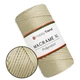 Пряжа Hobby Trend Macrame XL, Золото №036, полиэфирный шнур макраме 3мм, 250 г/130 м, для вязания сумок, корзин и декора - изображение 1