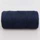 Пряжа Hobby Trend Macrame Cotton, Темно-синий №260, хлопковый шнур макраме 2мм, 250 г/240 м, для вязания сумок и декора, Макраме Коттон - изображение 3