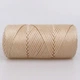 Пряжа Hobby Trend Macrame XL, бежева пудра №031, поліефірний шнур для макраме 3 мм, 250 г/130 м, для в'язання сумок, кошиків та декору - зображення 3