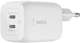 Зарядний пристрій Belkin 65W PD PPS Dual USB-C GaN (WCH013VFWH) - зображення 1