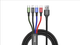 Кабель Baseus Fast 4-in-1 3.5A USB 2.0 - Lightning + Micro-USB + USB Type-C 2шт Black 1.2m - изображение 5