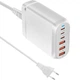 Сетевое зарядное устройство для Gelius Force GaN GP-HC063 3USB / 3Type-C 100W, White - изображение 6