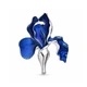 Брошь BROCHE Цветок Ирис синий BRBF115532 - изображение 1