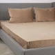 Простынь на резинке двуспальное ТЕП VELOUR 2-04756_33916 160х200 см капучино 5192565 - изображение 2