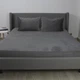 Простынь-чехол на резинке двуспальная ТЕП Velour 2-04824_34145 180х200 см серая 5192264 - изображение 1