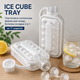 Портативна силіконова форма для льоду пляшка складана 2 в 1 ICE CUBE TRAY на 17 кульок - изображение 10