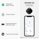 Смарт брелок, Bluetooth локатор для ключей, кошелька, сумки ATUVOS(2шт) Черный - изображение 2