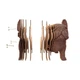 Картонный конструктор 3D Puzzle "PUPPIES TRIO" CARTPUPPIES 227 деталей - изображение 3