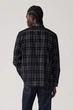 Мужская рубашка в клетку Levi's 52(XL) Чёрный-клетка (148479) - изображение 3