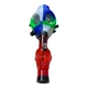 Мини-кальян-бонг-маска 031Q Crazy Mask с акриловой трубкой Череп 20 см - изображение 4