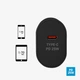 Мережевий зарядний пристрій SBS 25W PD USB-C Black (TETR1CPD25) - зображення 3