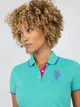 Платье-футболка короткое летнее женское U.S. Polo Assn 215928-ZH00A XS Сине-зеленое (786660324684) - изображение 4