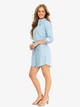 Платье-рубашка короткое летнее женское U.S. Polo Assn 214982-YI00A XS Голубое (786665562205) - изображение 4
