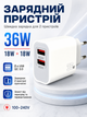 Швидкий мережевий зарядний пристрій Remzona Giwell Acey 36W QC3.0 Швидка зарядка 36W для Apple iPhone 8/X/11/12/12/13/14/15/16 Pro Max Plus iPad Samsung Xiaomi Power Adapter Блок 2 USB-A для планшета смартфона - зображення 8