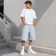 Шорти джинсові чоловічі Evisu блакитні 33 (1050-4) - зображення 8