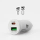 Автомобильное зарядное устройство SBS Car Charger 20W USB-C USB-A White (TECRPD20W) - изображение 4