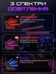 Фитолампа для растений светодиодная LED на 4 ветки 48Вт настольная лампа для роста и цветения комнатных и тепличных растений с прищепкой зажимом таймером и питанием от USB красный и синий свет Черная - изображение 6