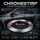 Самоклеящаяся хромированная молдинг для кузова автомобиля ChromeStrip, 5 м - изображение 1