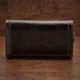 Кошелек мужской кожаный для карточек Vintage leather-14679 Коричневый - изображение 11