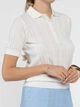 Поло жіноче біле 100% бавовна Arber Polo Knit WD SS WTR-204 M білий (W09.18.00.625) - зображення 5