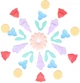 Сенсорна мандала Jellystone Designs Mindful Mandala Vivid силіконова (9343900013451) - зображення 2