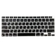 Силіконова накладка xVibe на клавіатуру MacBook NEO 13 2026 Українскі літери US Black - зображення 1
