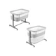 Детская приставная кроватка 3 в 1 "Picto" Carrello CRL-16506 Tao Grey, Серый - изображение 2