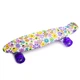 Скейт Penny Board "Violet Flowers" Bambi 1655323483 колеса со светом 75 кг - изображение 1