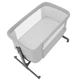 Дитяче ліжечко CARRELLO Luna CRL-16505 приставне ліжечко 2в1 для спільного сну, від народження до 9 кг, регулювання висоти 6 положень, регулювання кута нахилу, бічна стінка на блискавці, 4 колеса з гальмом, матрацик у комплекті Carbon Grey - зображення 3