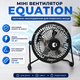 Металлический мини вентилятор настольный Equation Lara диаметром 10 см 15 Вт Black (12001185) - изображение 1