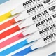 Акварельні маркери акрилові пігментні фломастери художні для малювання Water Color 18 кольорів в білому відрі - зображення 3