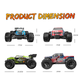 Машинка на радиоуправлении Monster Truck 1:20 4WD, RC монстр-трак, внедорожник на пульте, полный привод, аккумулятор, детская машинка - изображение 6