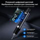 Паяльник аккумуляторный с регулировкой температуры и экраном HS-03 паяльный набор с аккумулятором 2600 мАч 3 жалами и футляром паяльники с питанием 5В от батареи и розетки - изображение 8