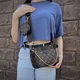 Брендова жіноча сумка Louis Vuitton 3 в 1 трансформер кроссбоди с ремнем через плече - изображение 5
