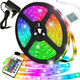 LED лента RGB 2835 5м с пультом и Bluetooth управление для декора комнаты и освещения через приложение - зображення 1
