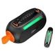 Акустика-караоке HOCO DS64 Cool portable BT speaker with one microphone, BT5.3, TWS, AUX, TF, USB, 30W, 3600mAh, 8h, black - зображення 5