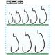 Крючок Owner J-Light 5109 Worm Hook #1 (6 шт/уп) - изображение 2