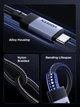 Кабель зарядний UGREEN USB C to USB C 240W Gen2 10Gbps USB 3.2 1 м Grey (L701) - зображення 5