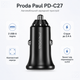 Автомобильное зарядное устройство Proda Paul PD-C27 2USB 2.4A Black (PD-C27-BK) - изображение 2