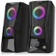 Акустична система REAL-EL S-107 2.0 6 Вт RGB mini Jack 3.5 mm Black - зображення 6