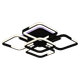 Люстра потолочная светодиодная с музыкальной колонкой и RGB подсветкой для большой гостиной VALESO YZD1271 Черный - изображение 9