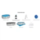 Каркасный бассейн Bestway 56369 610х360х122 см овальный 19229 л с песочным фильтром лестницей тентом и подстилкой - изображение 7