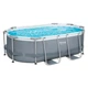 Каркасный бассейн Bestway 5614A Power Steel 305х200х84 см. Овальный бассейн 3668 л с фильтр-насосом для дачи - изображение 8