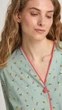 Халат женский на пуговицах Ellen Green Meadow Lgk 216/00/02 2XL зеленый - изображение 2