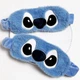 Маска для сна Stitch детская и женская — мягкая повязка на глаза для отдыха и путешествий - изображение 3