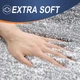 Набір килимків для ванної Soft Comfort 3 шт. Мікрофібра, Високий ворс, 50×80, 40×60 та 50×40 см, Протиковзкий, Зелений (7802893) - зображення 3
