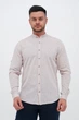 Рубашка лен стойка Trend Collection U02-152 бежевый L - изображение 1